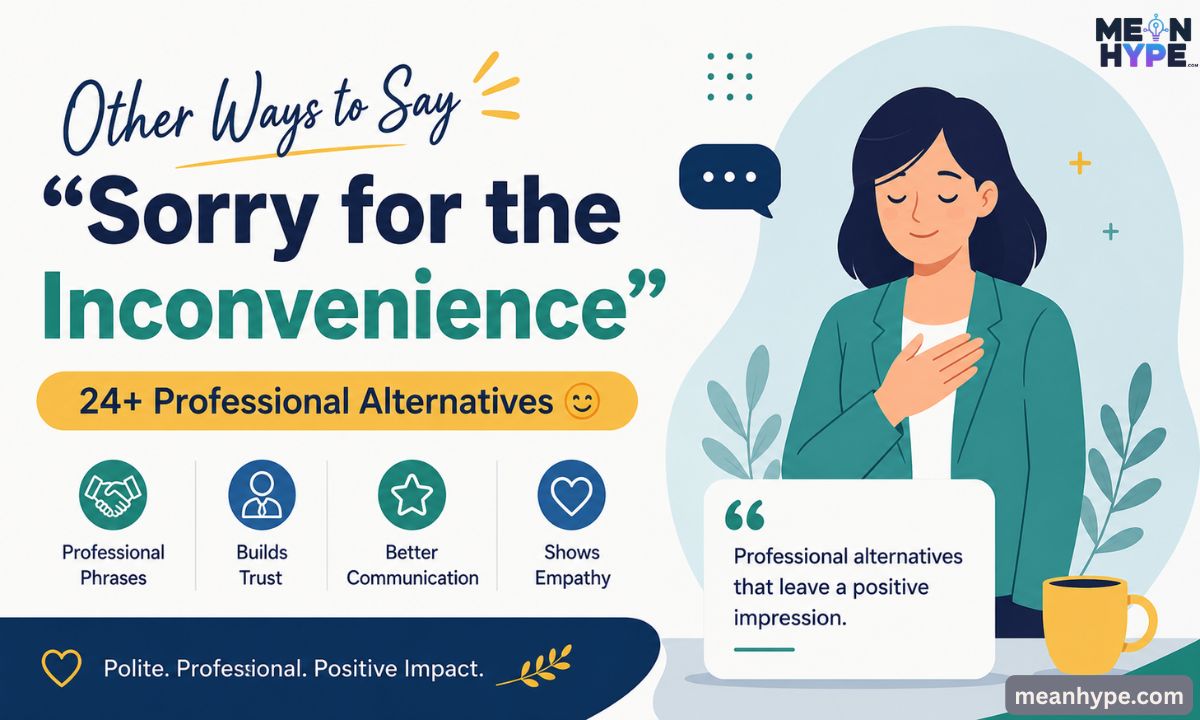 Other Ways to Say “Sorry for the Inconvenience”