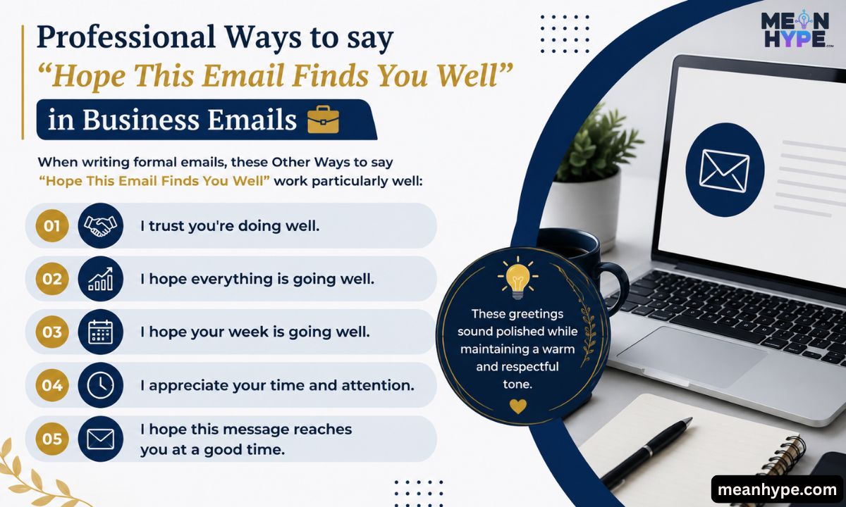Other Ways to say “Hope This Email Finds You Well”