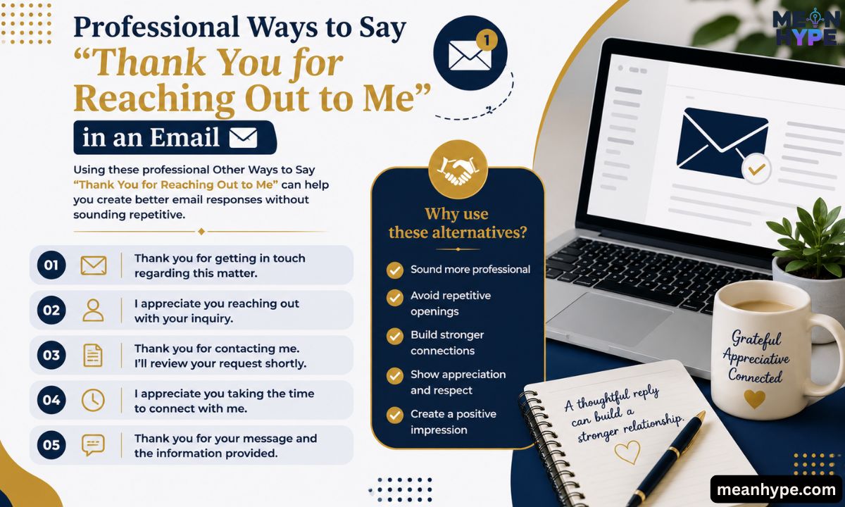 Other Ways to Say “Thank You for Reaching Out to Me”