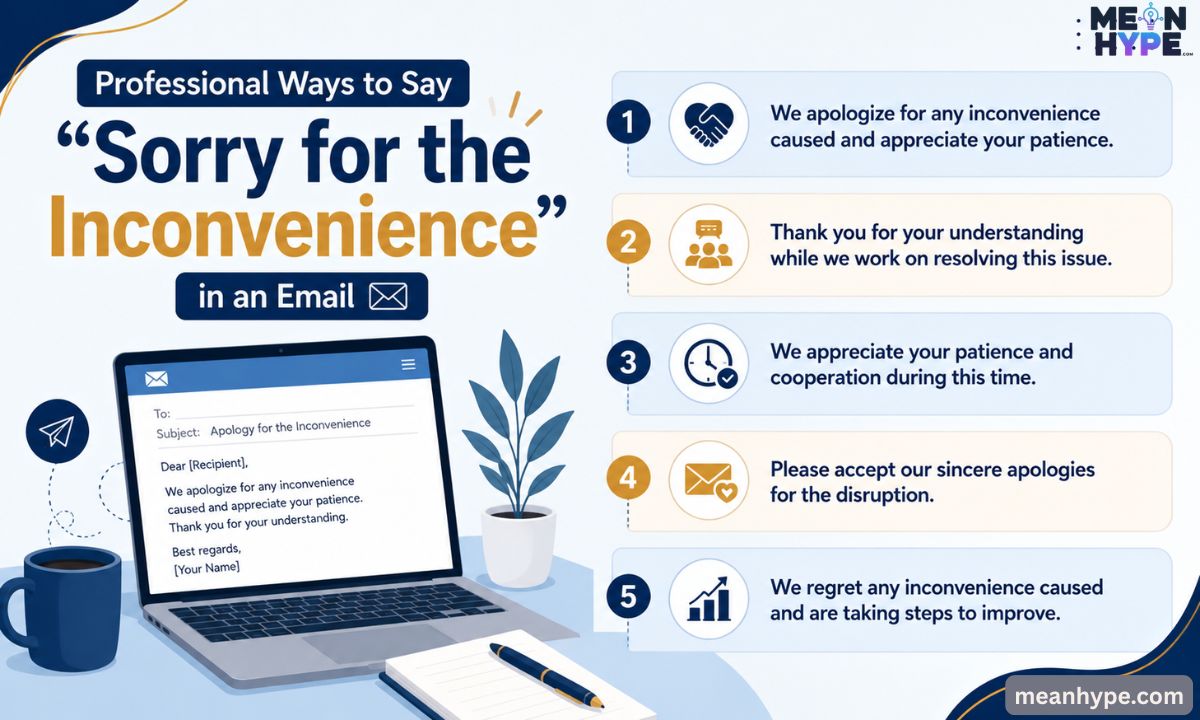 Other Ways to Say “Sorry for the Inconvenience”