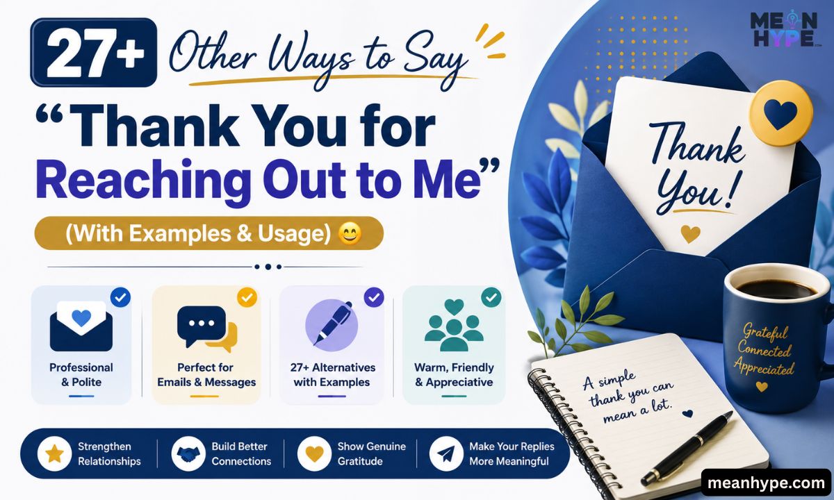 Other Ways to Say “Thank You for Reaching Out to Me”