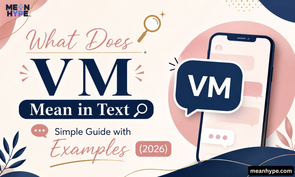 vm mean in text