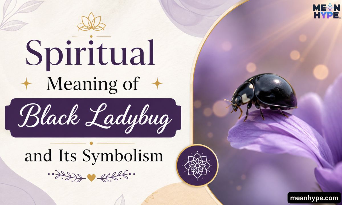 Spiritual Meaning of black ladybug