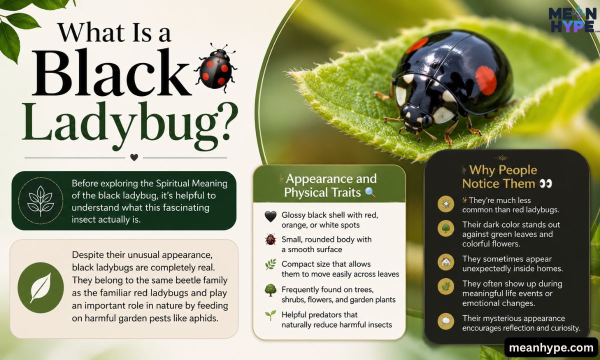 Spiritual Meaning of black ladybug