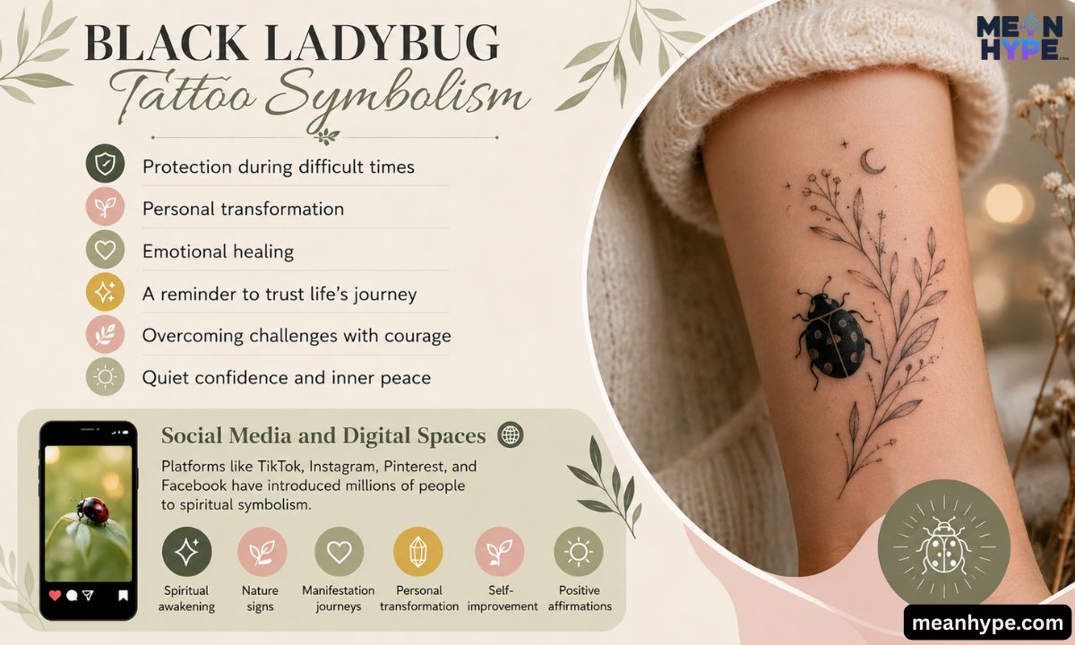 Spiritual Meaning of black ladybug