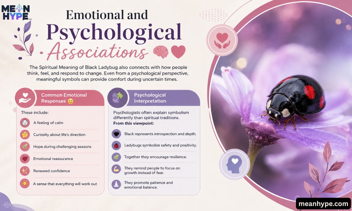 Spiritual Meaning of black ladybug