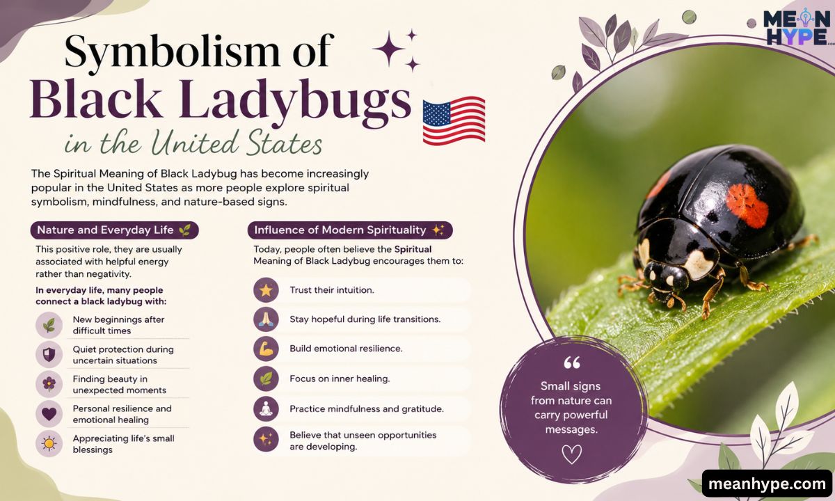 Spiritual Meaning of black ladybug