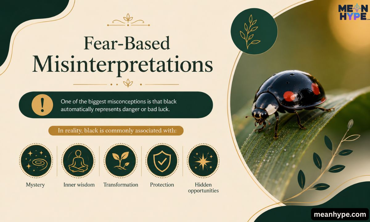 Spiritual Meaning of black ladybug