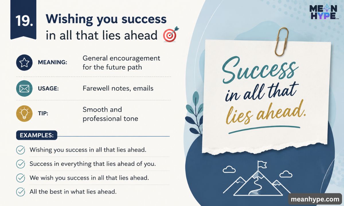 Professional Ways to Say “Good Luck in Your Future Endeavors”