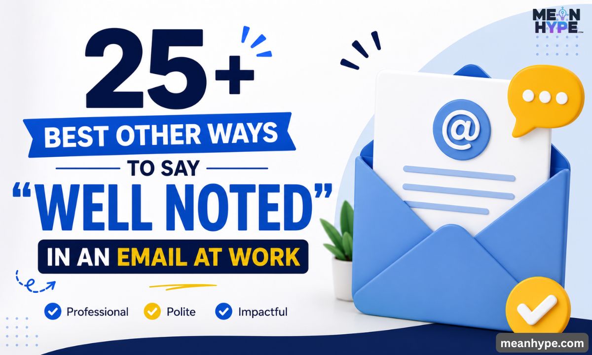 Other Ways to Say “Well Noted” in an Email at Work