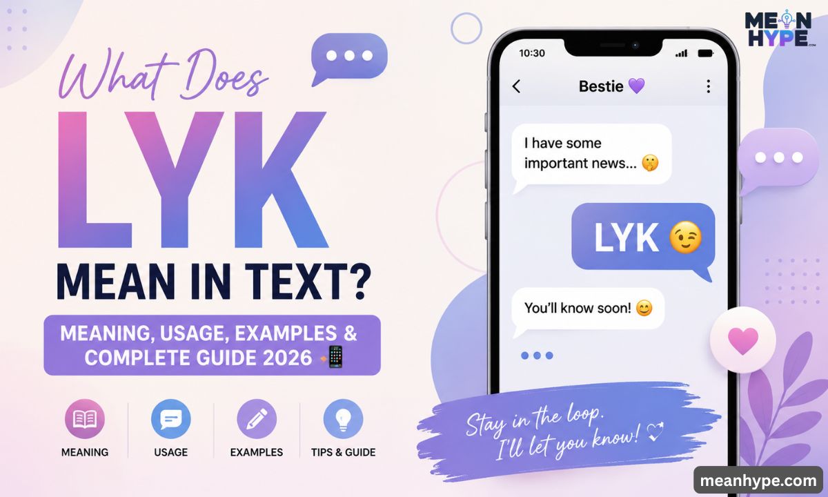 what does LYK mean in text