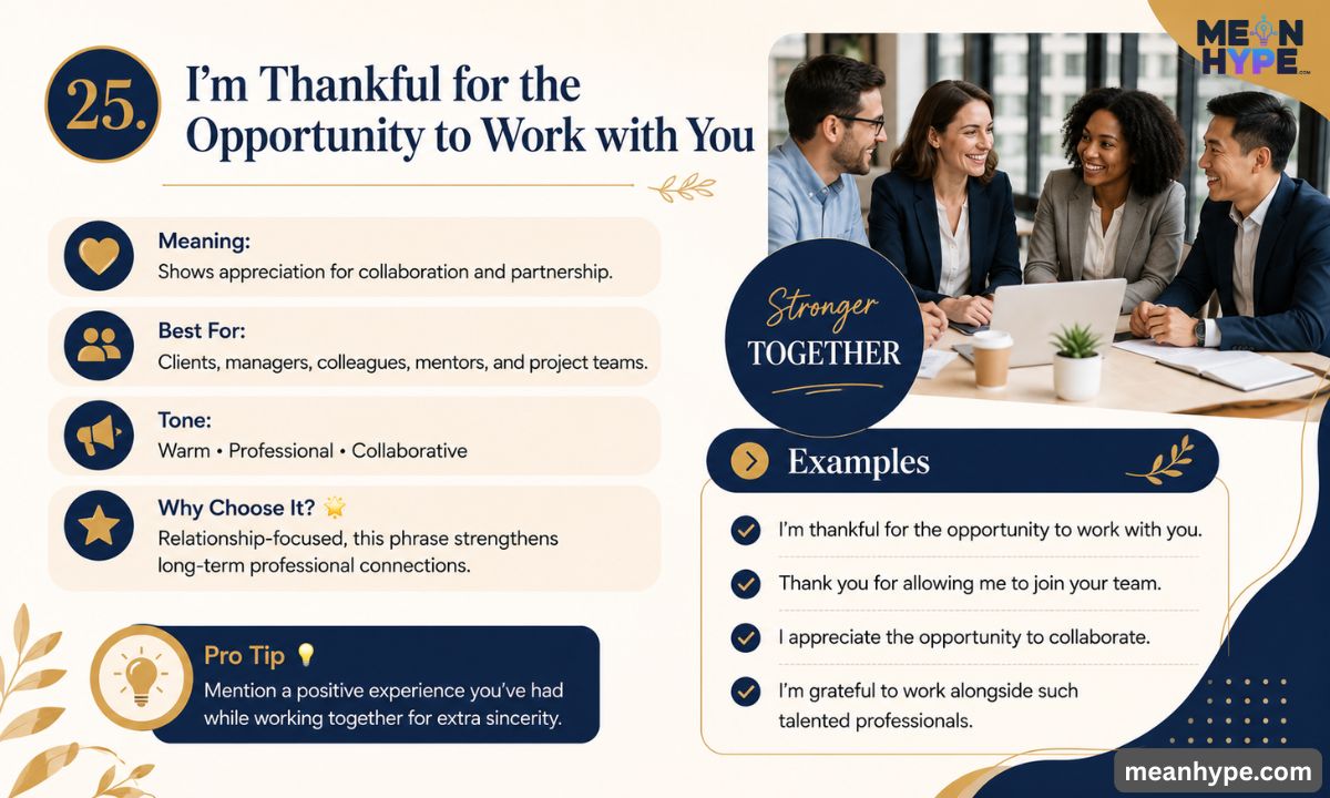 Other Ways to Say "Thank You for the Opportunity"