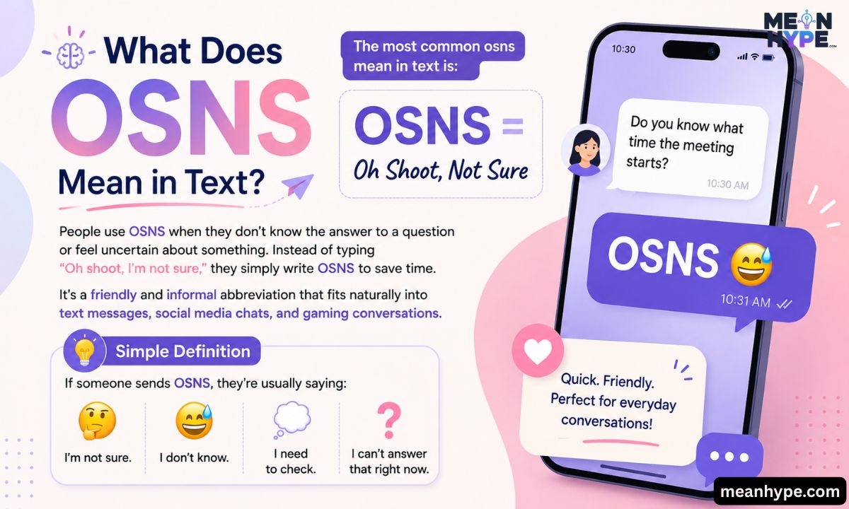 osns mean in text